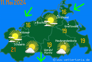 Wetterkarte kommender Tag Mecklenburg-Vorpommern