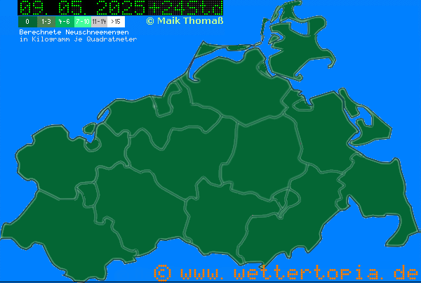 Schneehöhen und Neuschnee MV