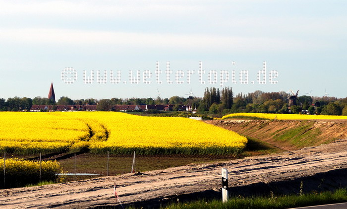 Blick auf die Lichtenhagen Dorf