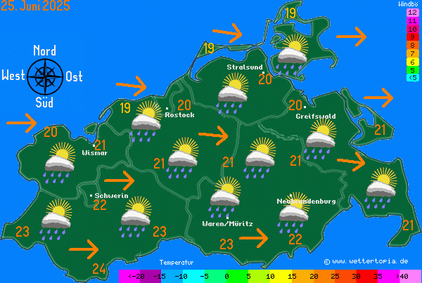 Wetterkarte MV