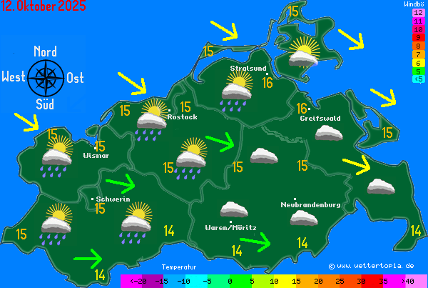 Wetterkarte MV