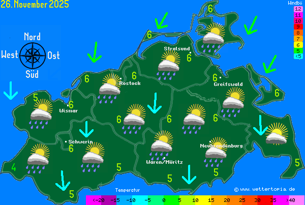 Wetterkarte MV