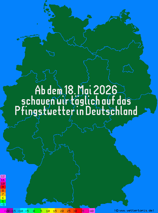 Wetterkarte Pfingsten